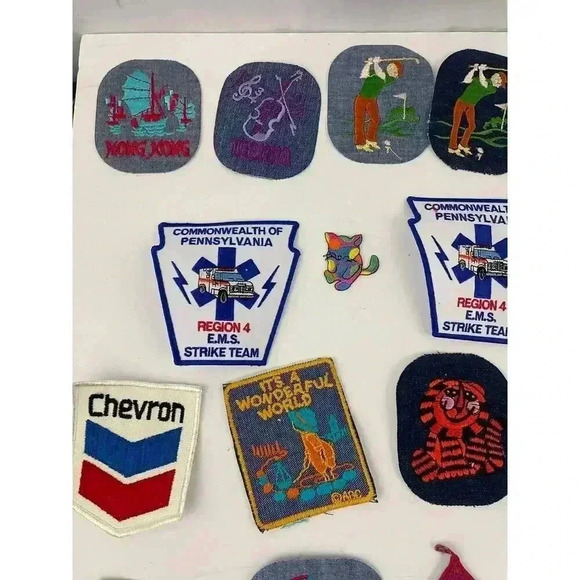 31 PC Assorted Sewing Applique Patches Iron on Sew On NEW Mixed Vintage - Picture 9 of 11